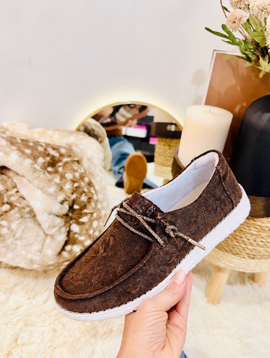 Very G Brown Holly Prints Sneakers - Macoma Boutique301 Sneakers
