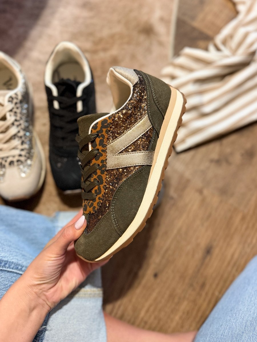 Very G Khaki June Sneakers - Macoma Boutique301 Sneakers