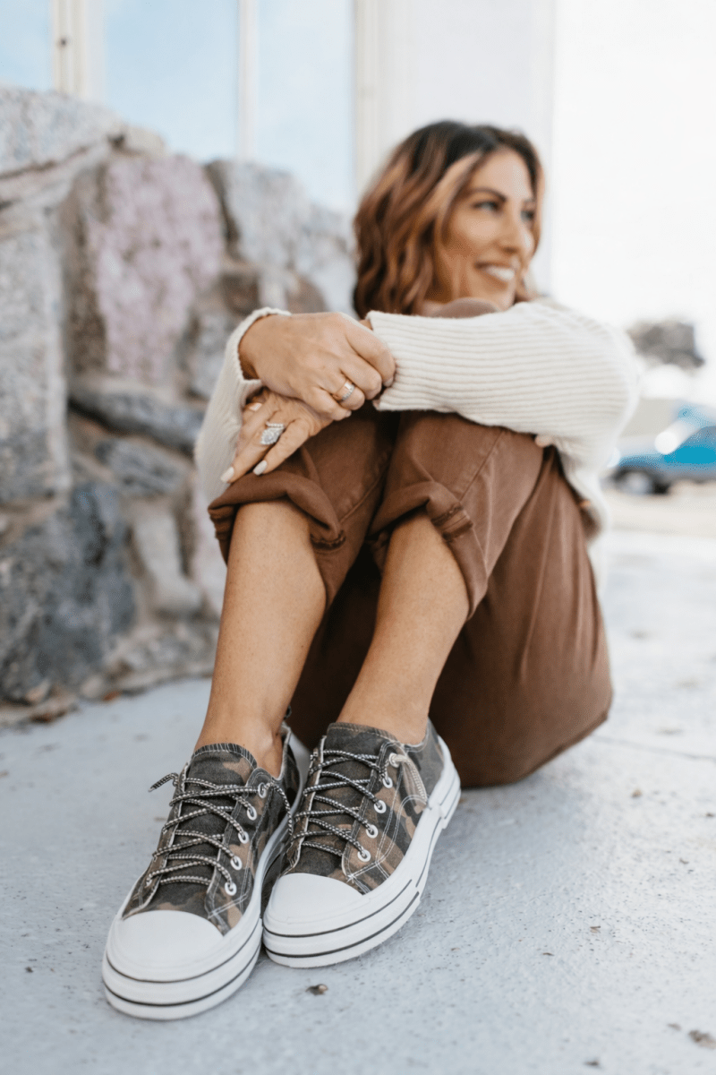 Very G Sand Camo Aman Sneakers - Macoma Boutique301 Sneakers