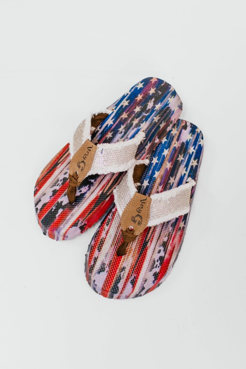 Very G White United Bling Sandals - Macoma Boutique304 Sandals