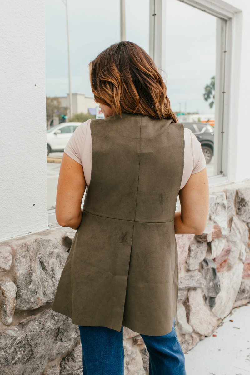 Wild West Luxe Suede Vest - Macoma Boutique230 Outerwear