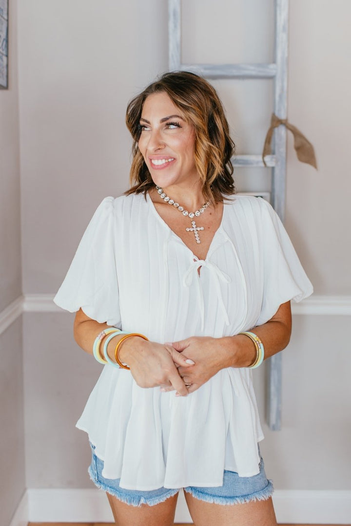 Working for the Weekend Top - Macoma Boutique100 Short Sleeve