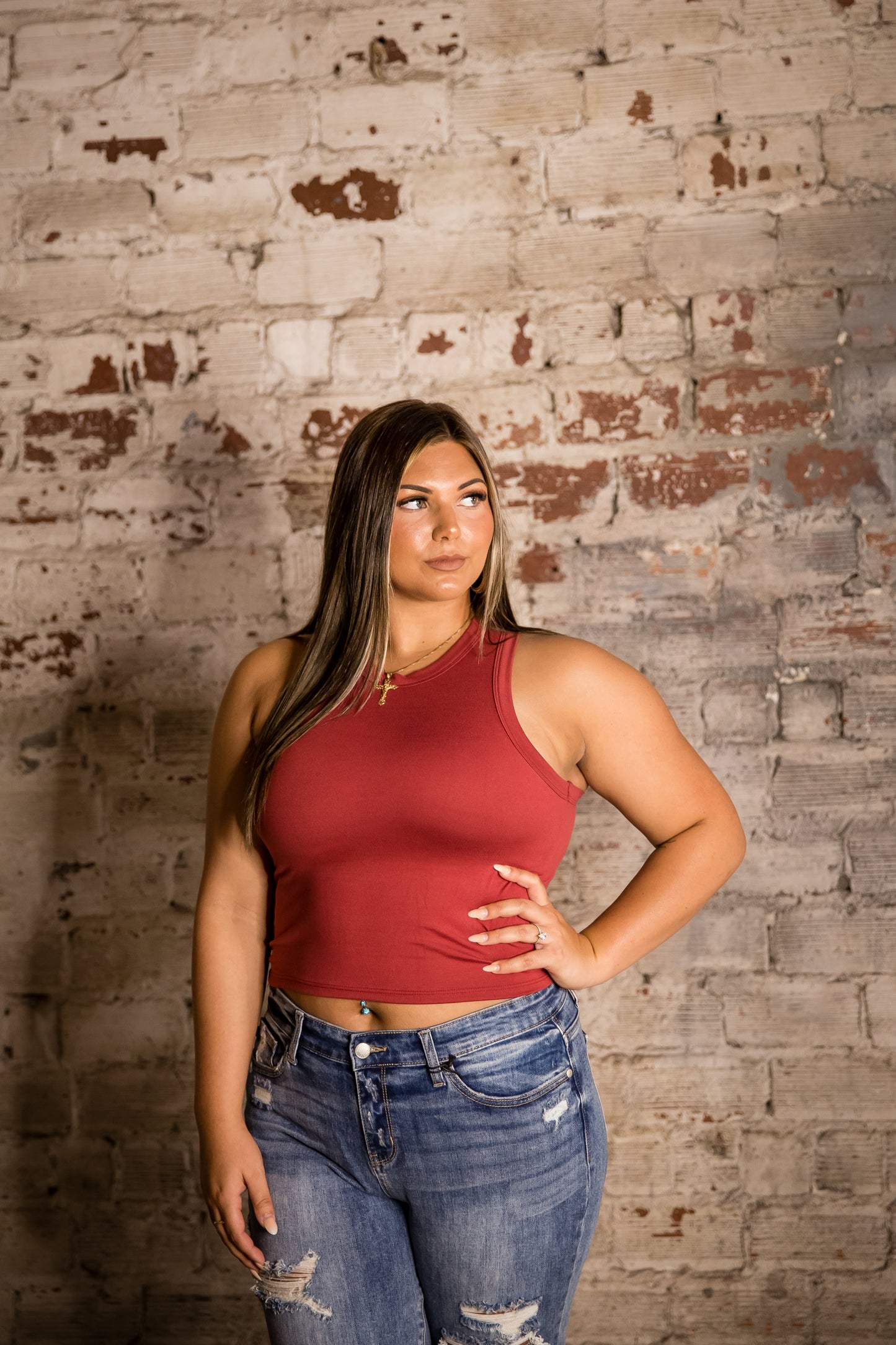 Phierce Fashions Crop Top Brami Tank