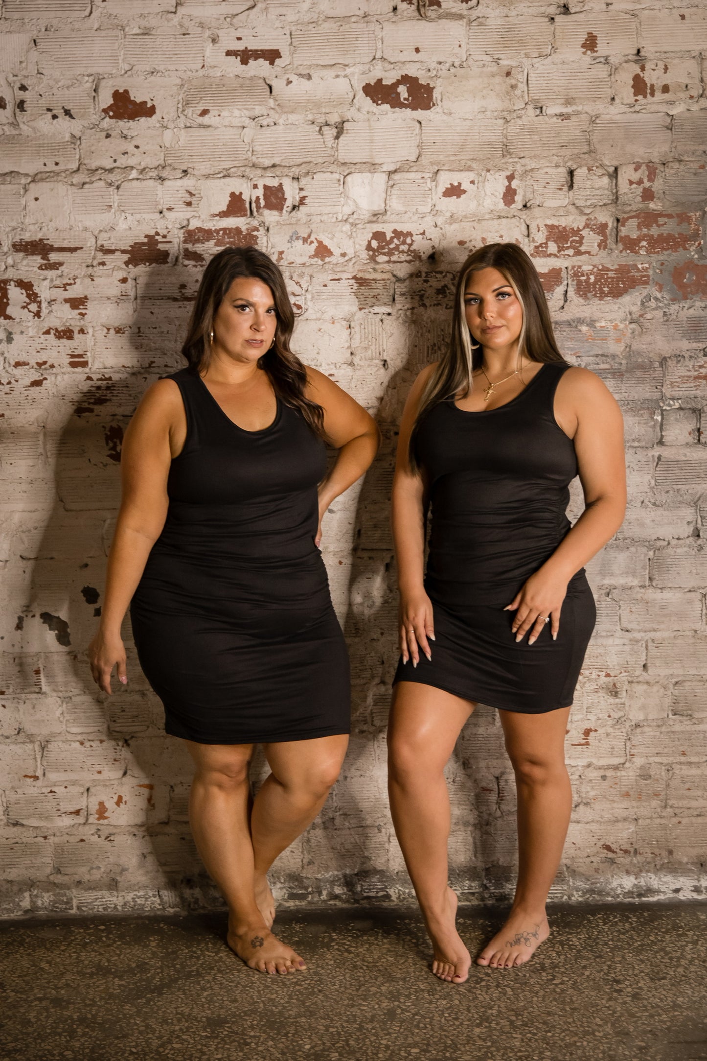 Phierce Fashions Shirred Tank Brami Dress- FINAL SALE