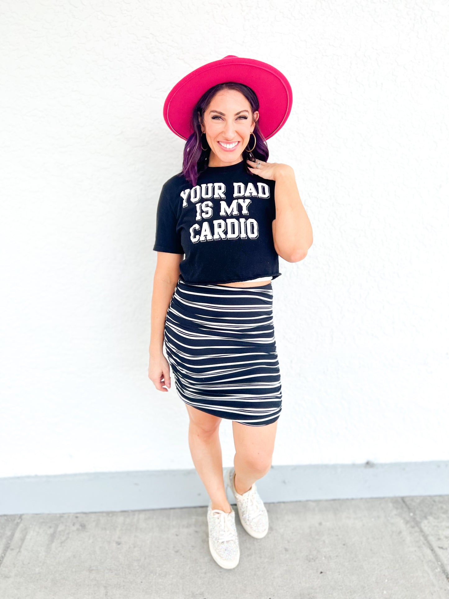 Phierce Fashions Shirred Skirt with Shorts- FINAL SALE