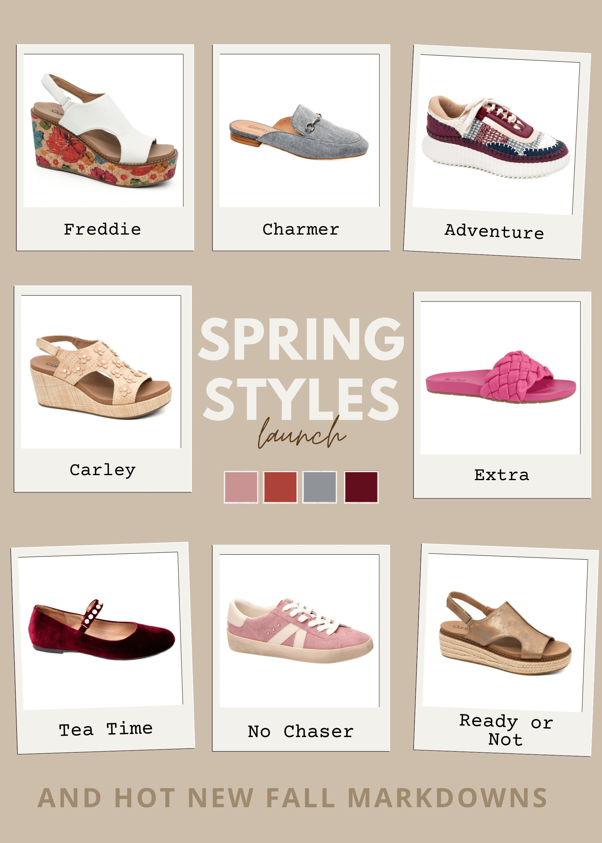 Corkys Spring Launch & Fall Markdowns