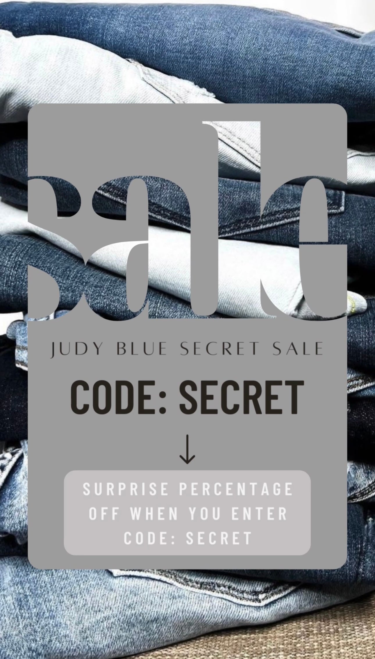 Venta secreta de Judy Blue