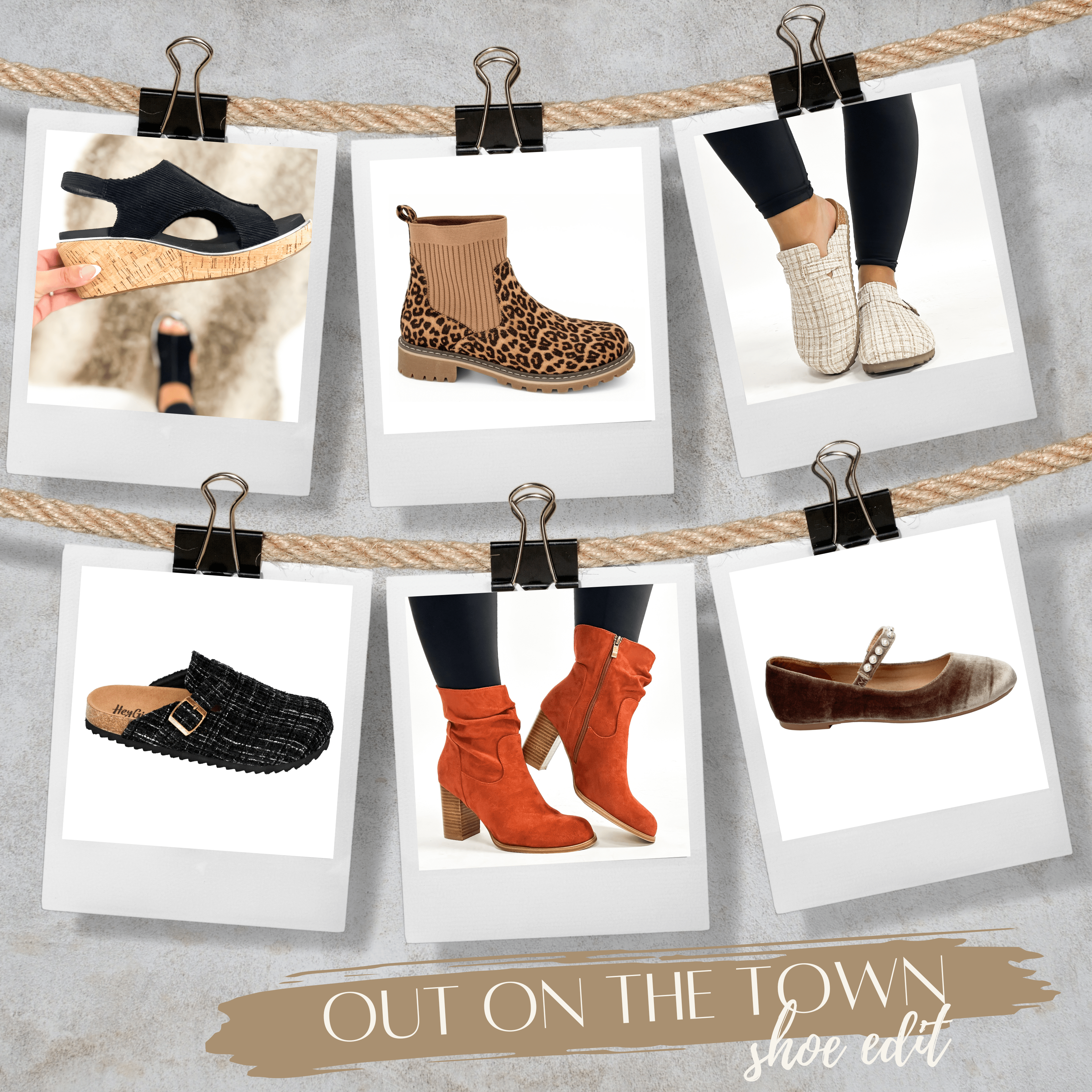 Edición de zapatos para salir a la ciudad