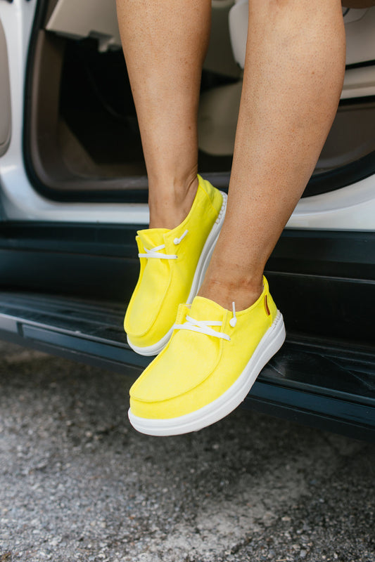 Corky's Neon Yellow Kayak 2 Shoes -FINAL SALE