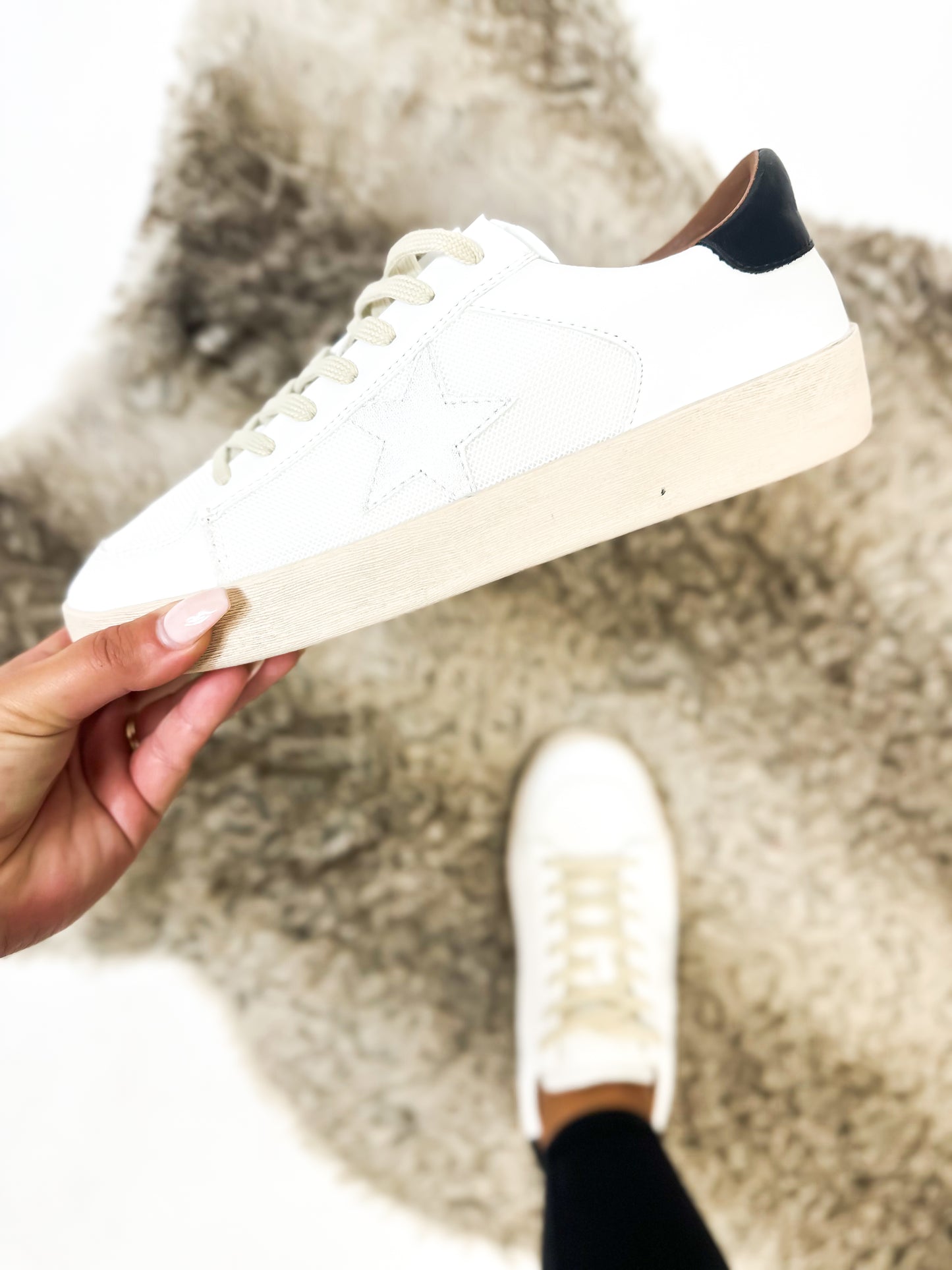 Corky's White Another Round Sneakers