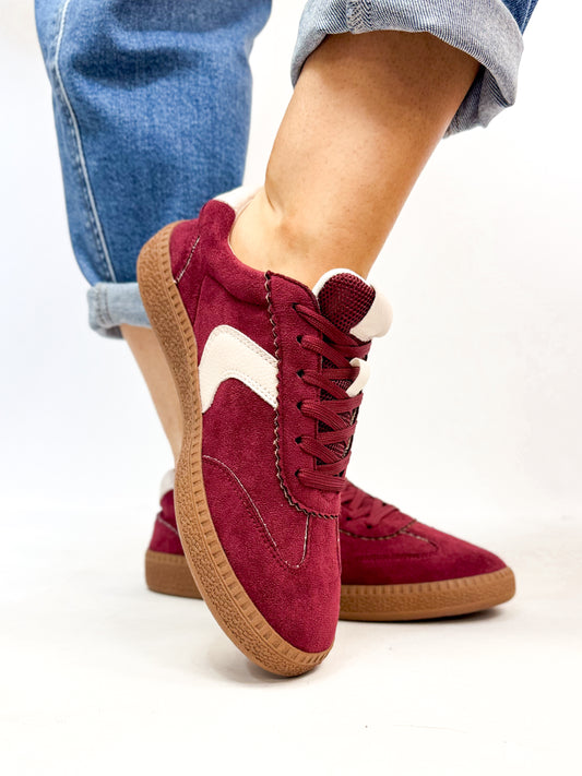 Corky's Wine Faux Suede Spoiler Alert Sneakers