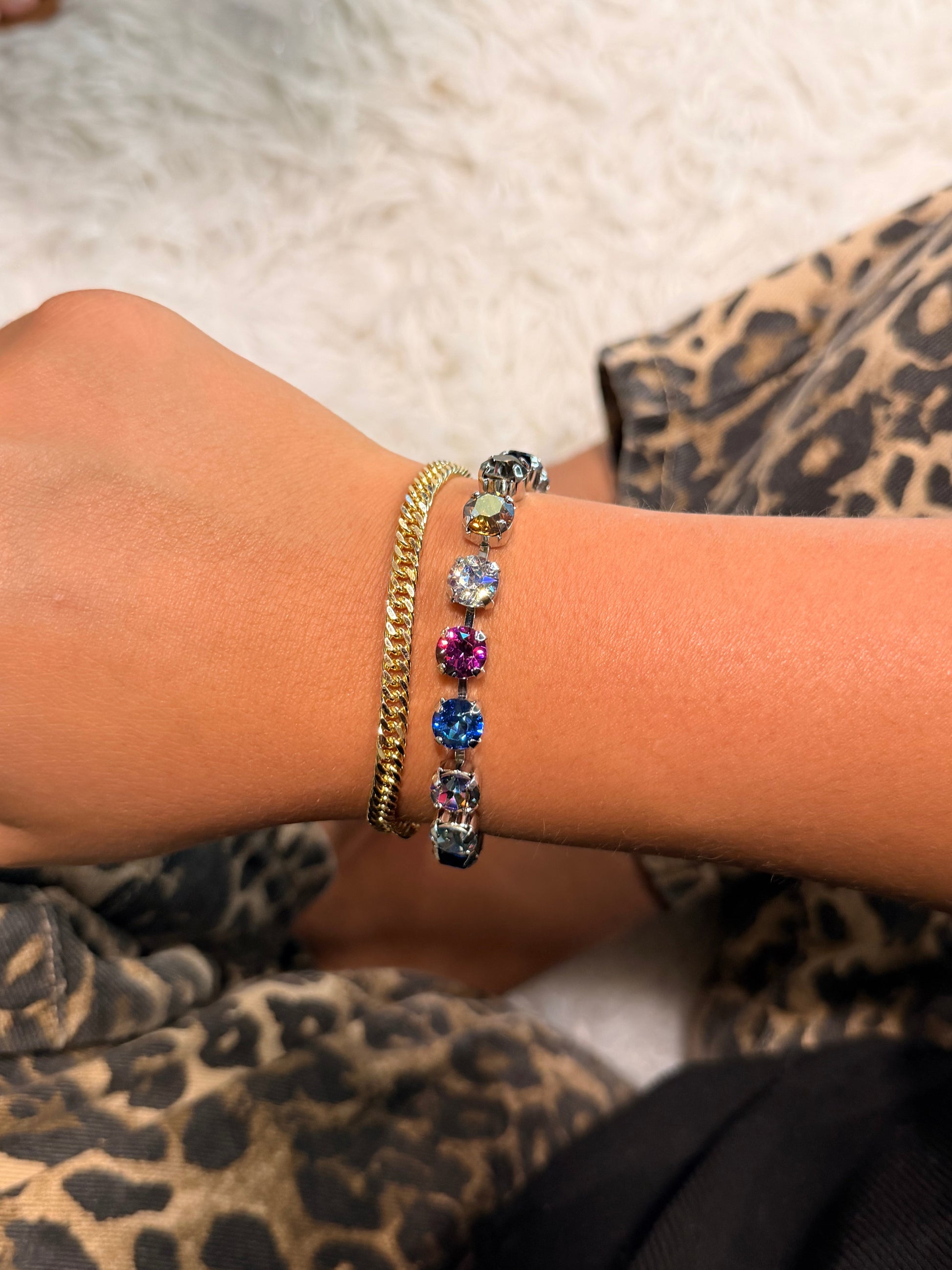 Finishing Touch Bracelet in Silver Dark Mix