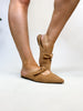 Corky's Camel Faux Suede Knotty But Nice Mules