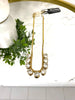Tova Krystal Necklace in Antique Gold - FINAL SALE