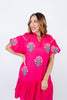 Flourish and Flounce Dress in Fuchsia - Reg/Curvy