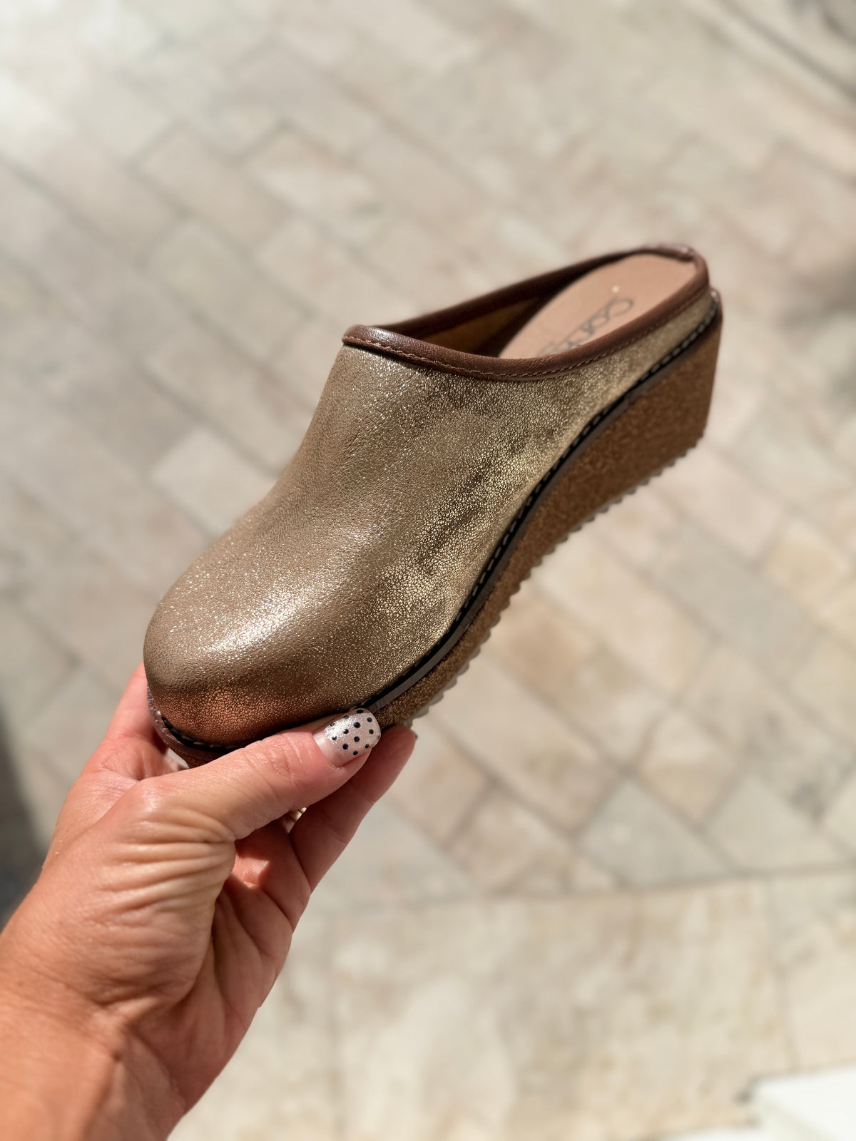 Corky's Gold Wash Metallic Better Half Shoes