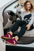 Corky's Wine Faux Suede Spoiler Alert Sneakers