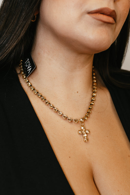 Tova Baby Donatella Necklace in Caramel - FINAL SALE