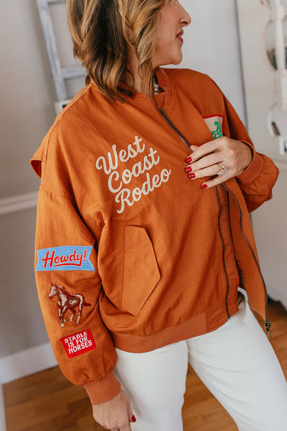 Howdy Honey Jacket In Burnt Orange