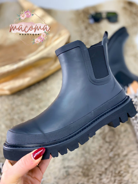 Corky's Black Drizzle Boots
