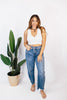 Vibe Check Tank Top in White - Reg/Curvy