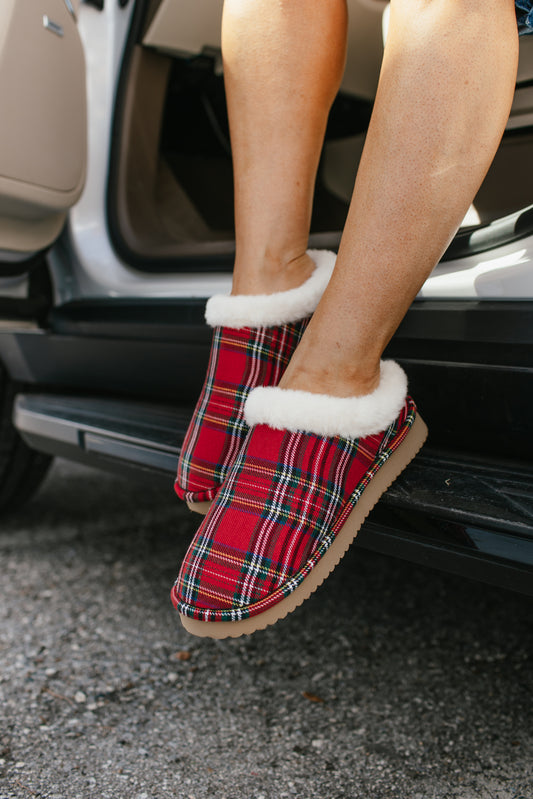 Corky's Red Plaid Sleepyhead Shoes