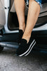 Corky's Black Faux Suede Sheesh Shoes