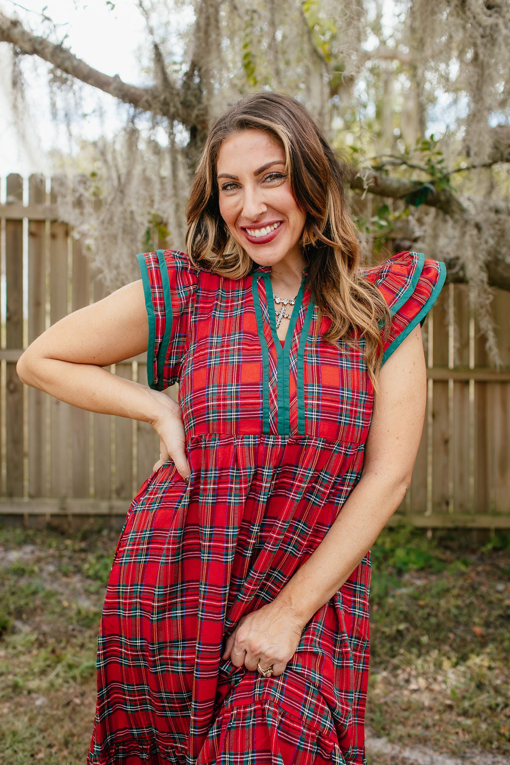 Fireside Plaid Dress - Reg & Curvy