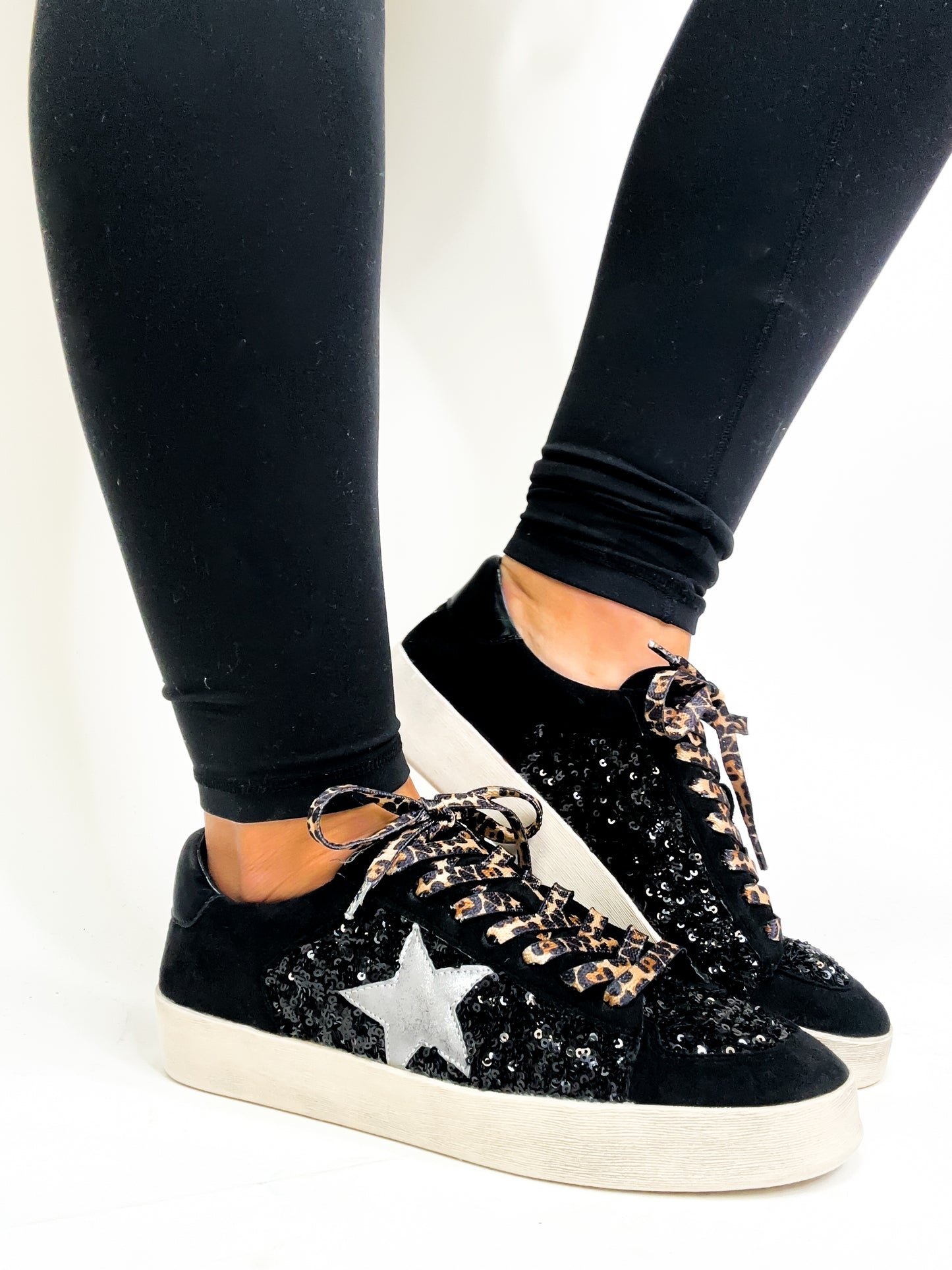 Corky's Black Sequins Another Round Sneakers