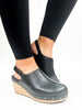 Corky's Black Smooth Make 'em Blush Clogs