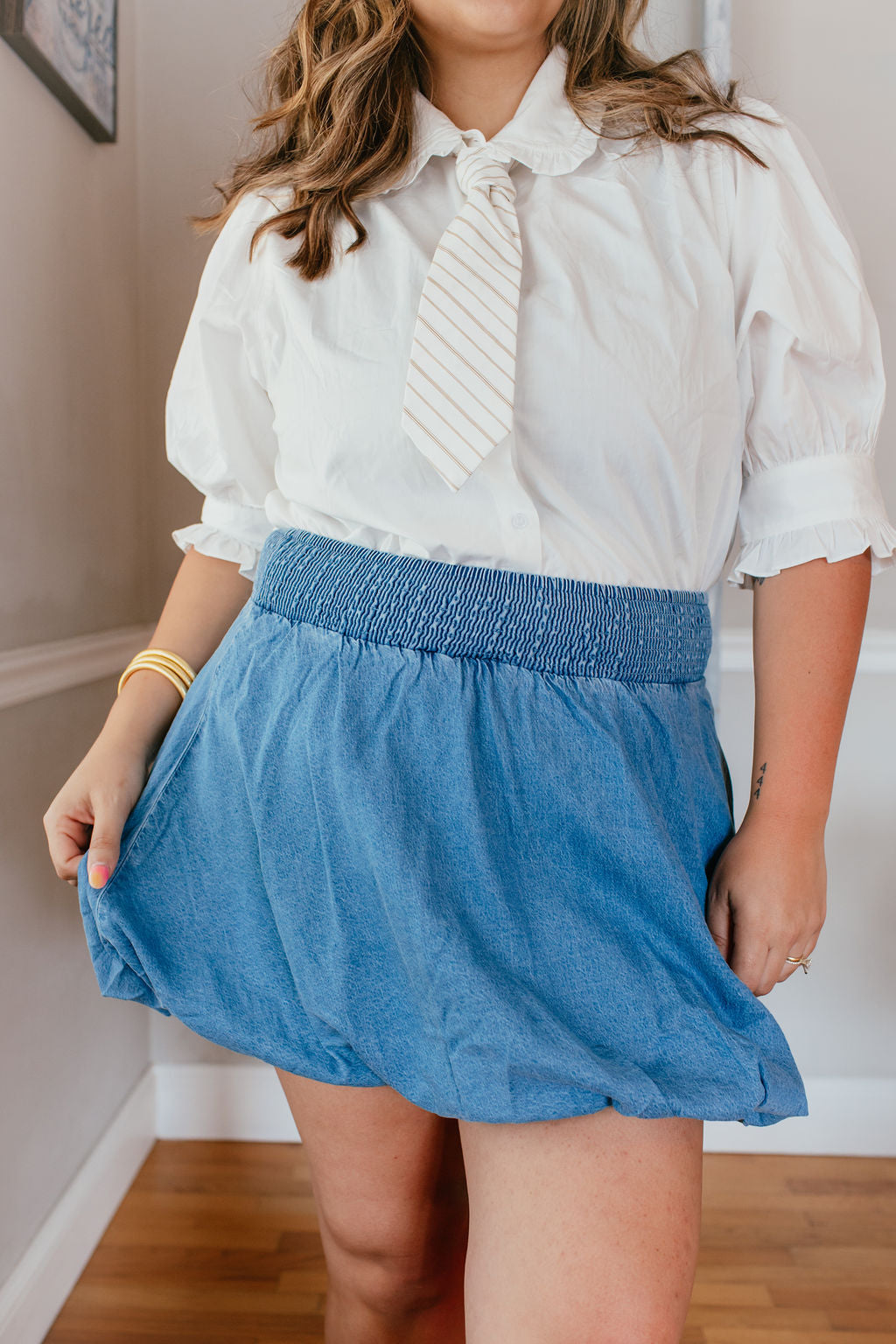 Clean Girl Classic Top In White