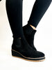 Bottines en daim synthétique noir Love You a Latte de Corky