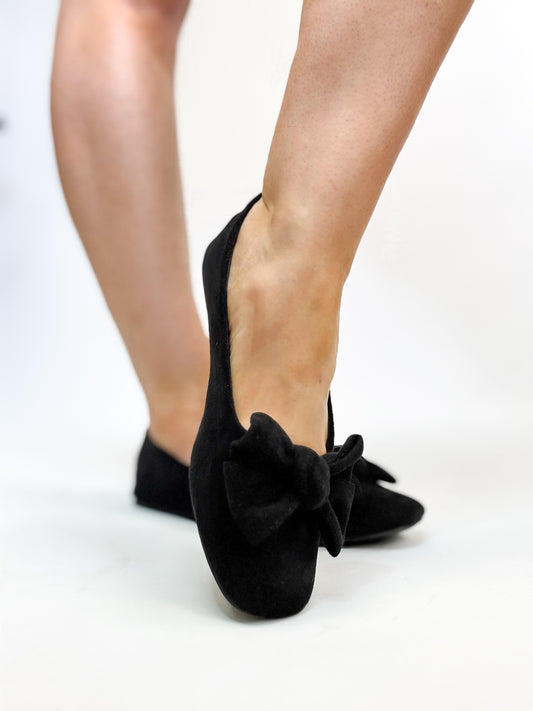 Corky's Black Faux Suede Sugar Rush Flats