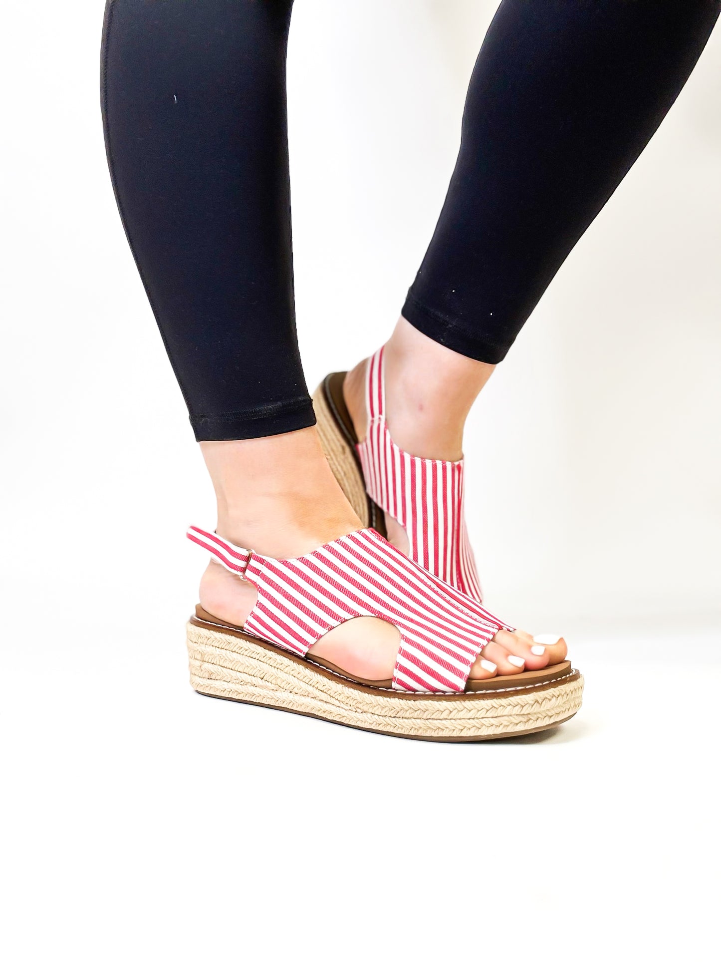 Corky's Red White Stripe Ready or Not Wedges