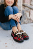 Betsey Johnson Childrens Red Plaid Harloe Shoes