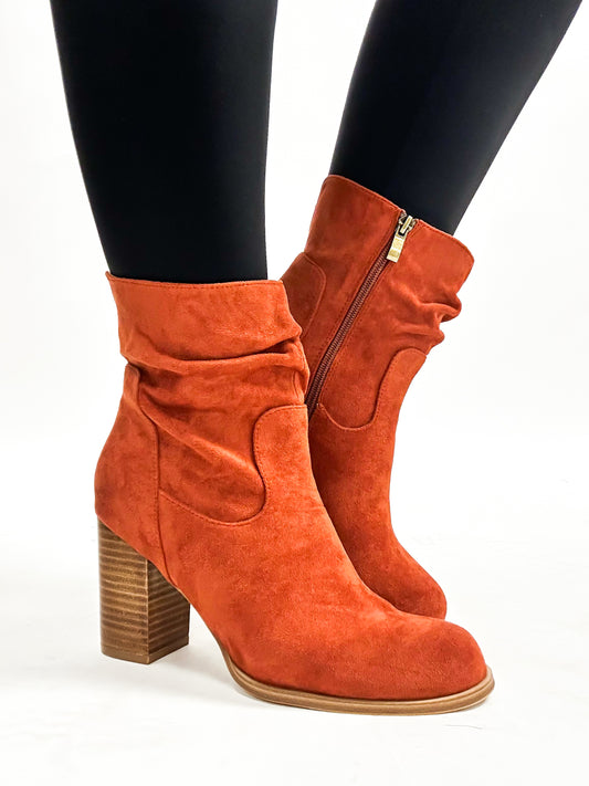 Corky's Rust Faux Suede Last Call Boots