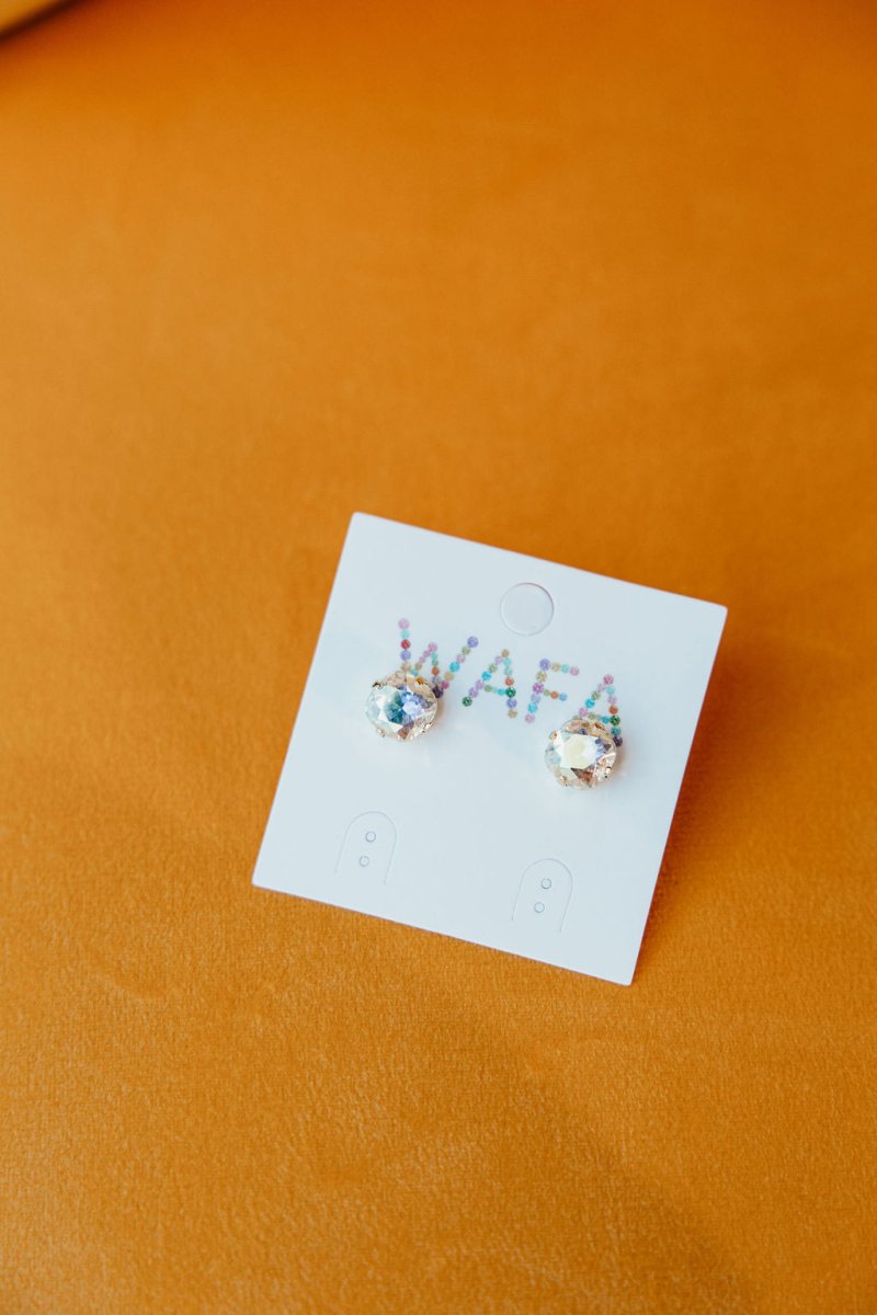 10MM Stud Earrings in Snowdrop - Macoma Boutique310 Accessories/Jewelry