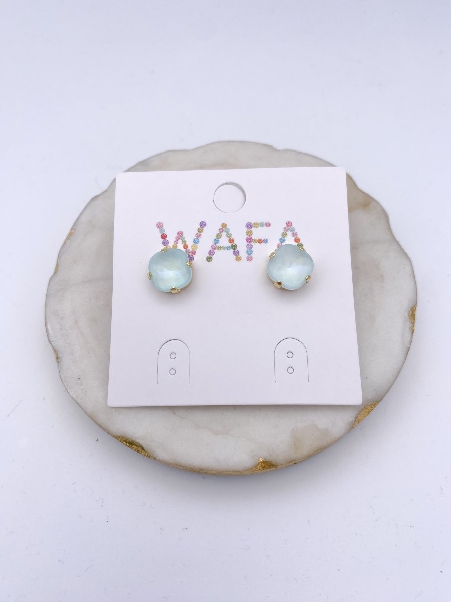 10MM Stud Earrings in Winter Moon - Macoma Boutique315 Jewelry
