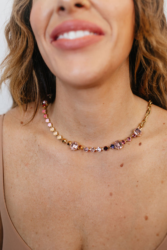Tova Mini Aaralyn Necklace in Rosy - FINAL SALE