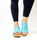 Corky's Teal Carley Sandals