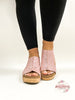 Corky's Light Pink Glitter Carley Sandals
