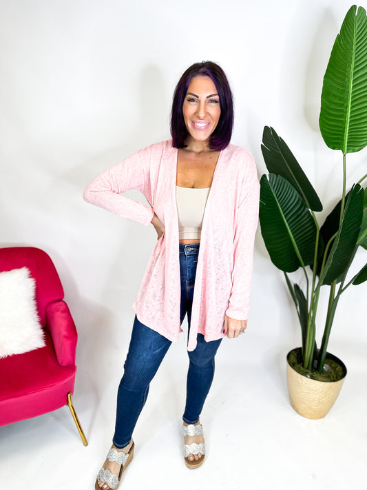 Easy Breezy Cardigan in Pink