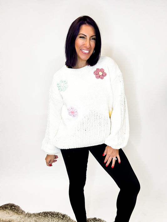 Petal Patchwork Sweater