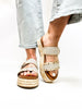 Corky's Natural Raffia Walk of Shame Sandals