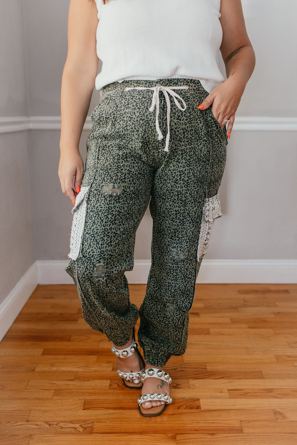 Olive Rush Leopard Pants