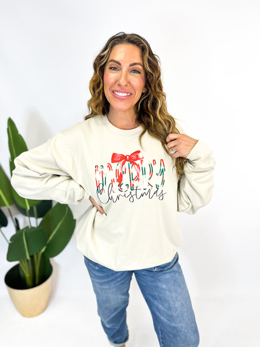 Merry Christmas Graphic Pullover - FINAL SALE