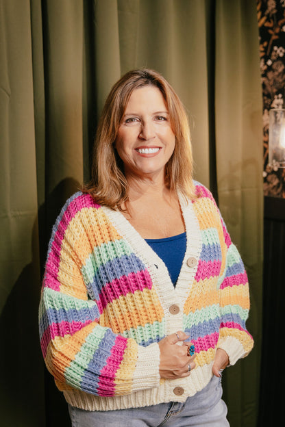 Rainbow Sherbert Cardigan - Reg & Curvy
