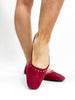 Corky's Burgundy Faux Suede Just In Time Flats - FINAL SALE