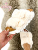 Corky's Ivory Fur Hearsay Sandals