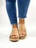 Corky's Camel Faux Suede Volta II Wedges